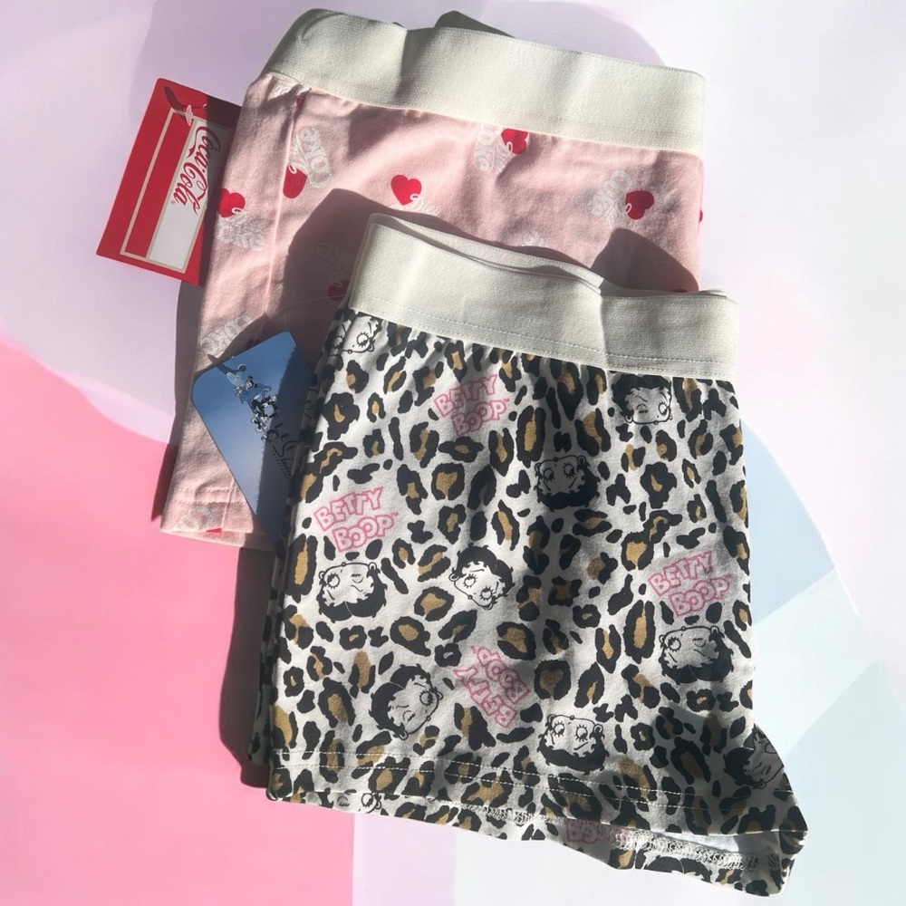 Coca Cola Pink and Leopard Print Panties Set
